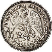 MEXICO, Peso, 1902, Mexico City, KM #409.2, AU(55-58), Silver, 39, 26.97