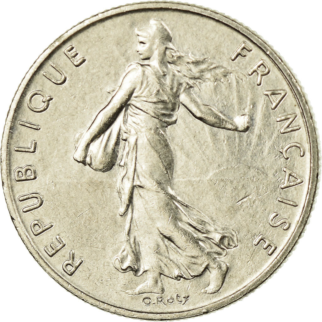 Moneta, Francja, Semeuse, 1/2 Franc, 1995, EF(40-45), Nikiel, KM:931.2