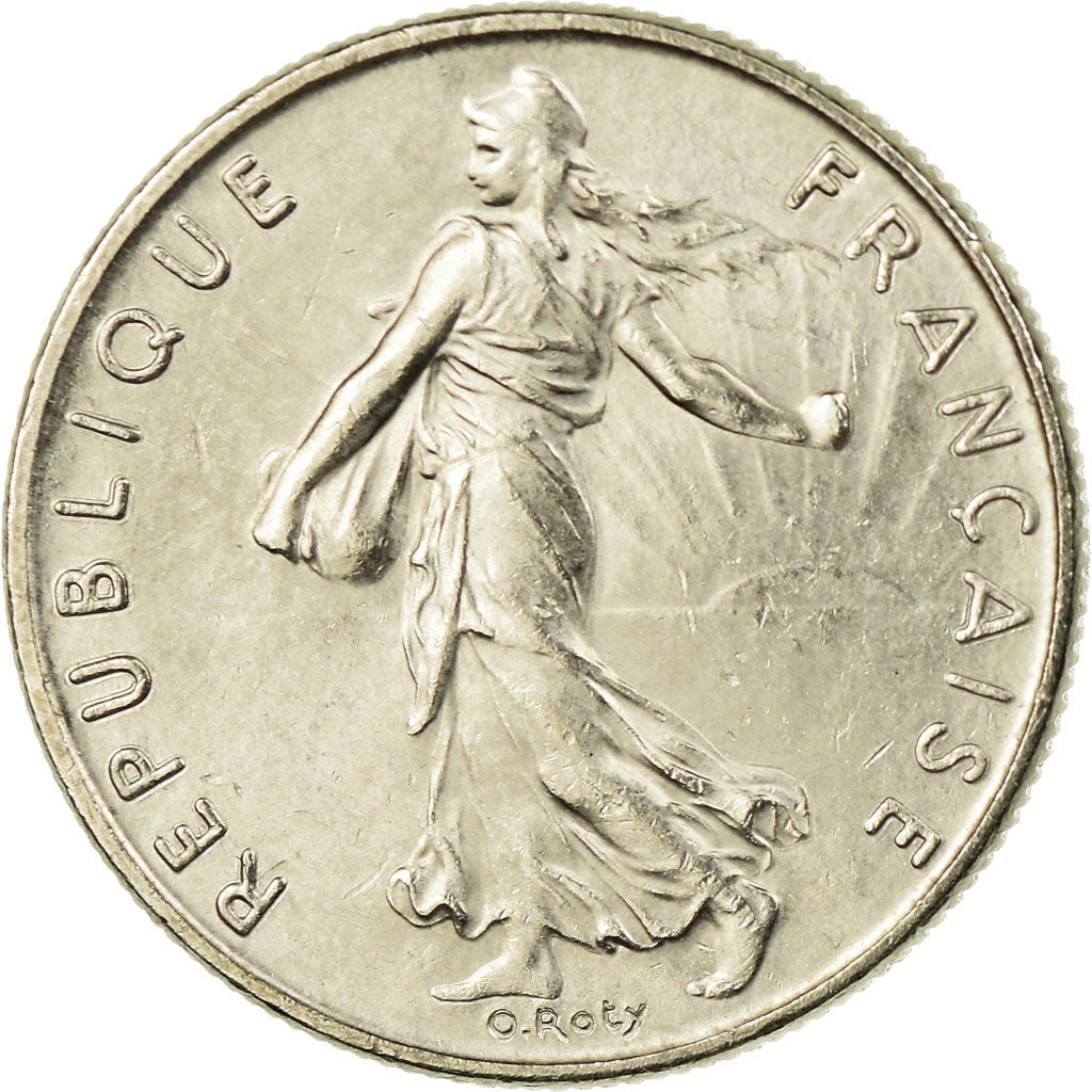 Moneta, Francja, Semeuse, 1/2 Franc, 1993, EF(40-45), Nikiel, KM:931.2