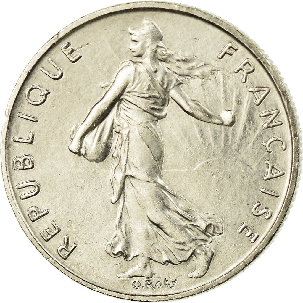 Munten, Frankrijk, Semeuse, 1/2 Franc, 2000, ZF, Nickel, KM:931.2, Gadoury:429