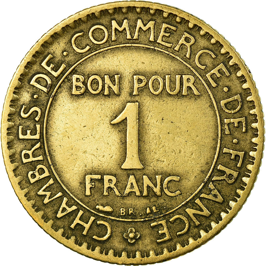 Coin, France, Chambre de commerce, Franc, 1926, Paris, VF(30-35)
