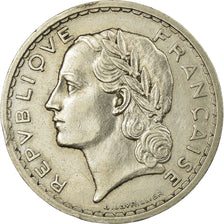 Monnaie, France, Lavrillier, 5 Francs, 1935, Paris, TB+, Nickel, Gadoury:760