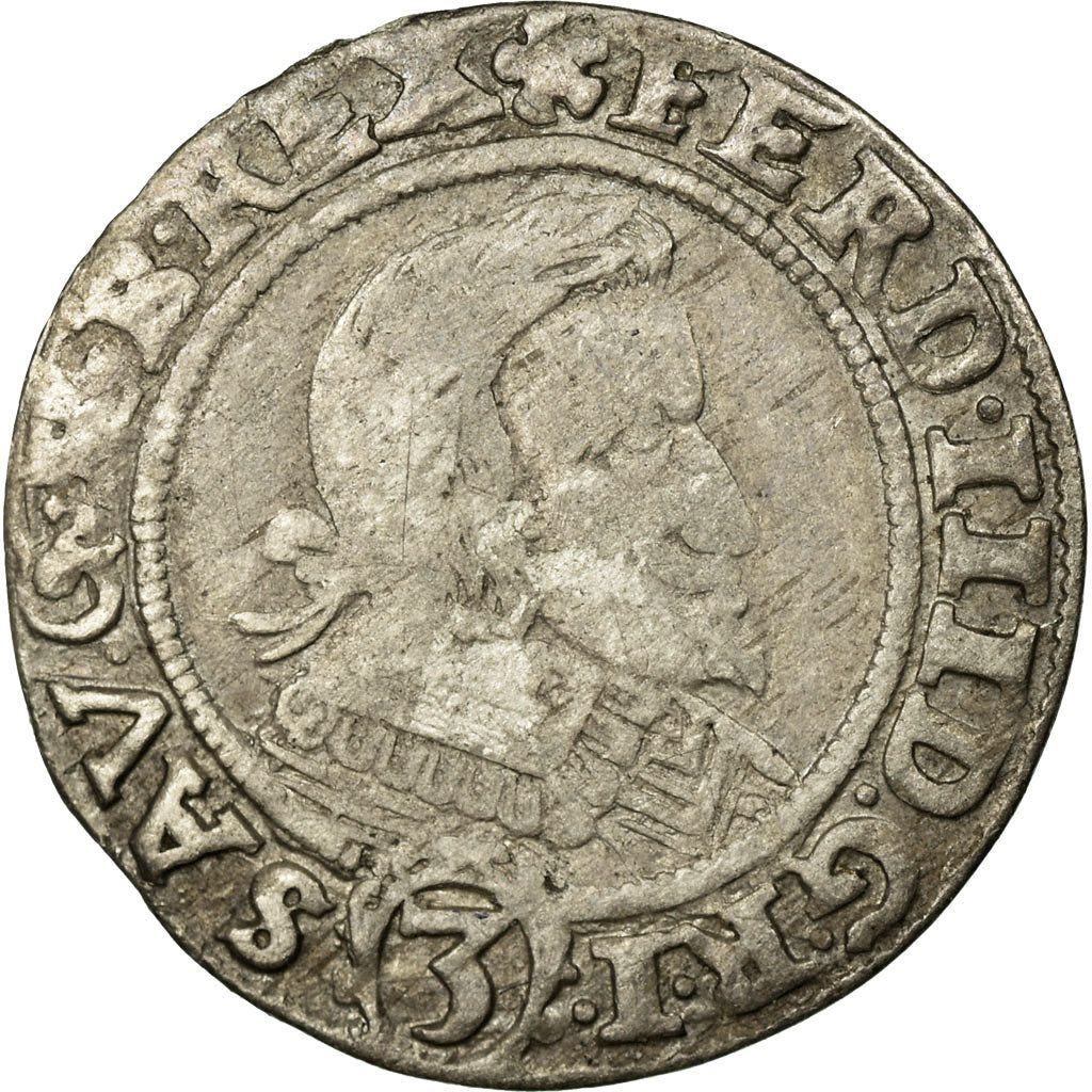 Coin, Austria, Ferdinand III, 3 Kreuzer, 1637, Vienna, VF(20-25), Silver, KM:837