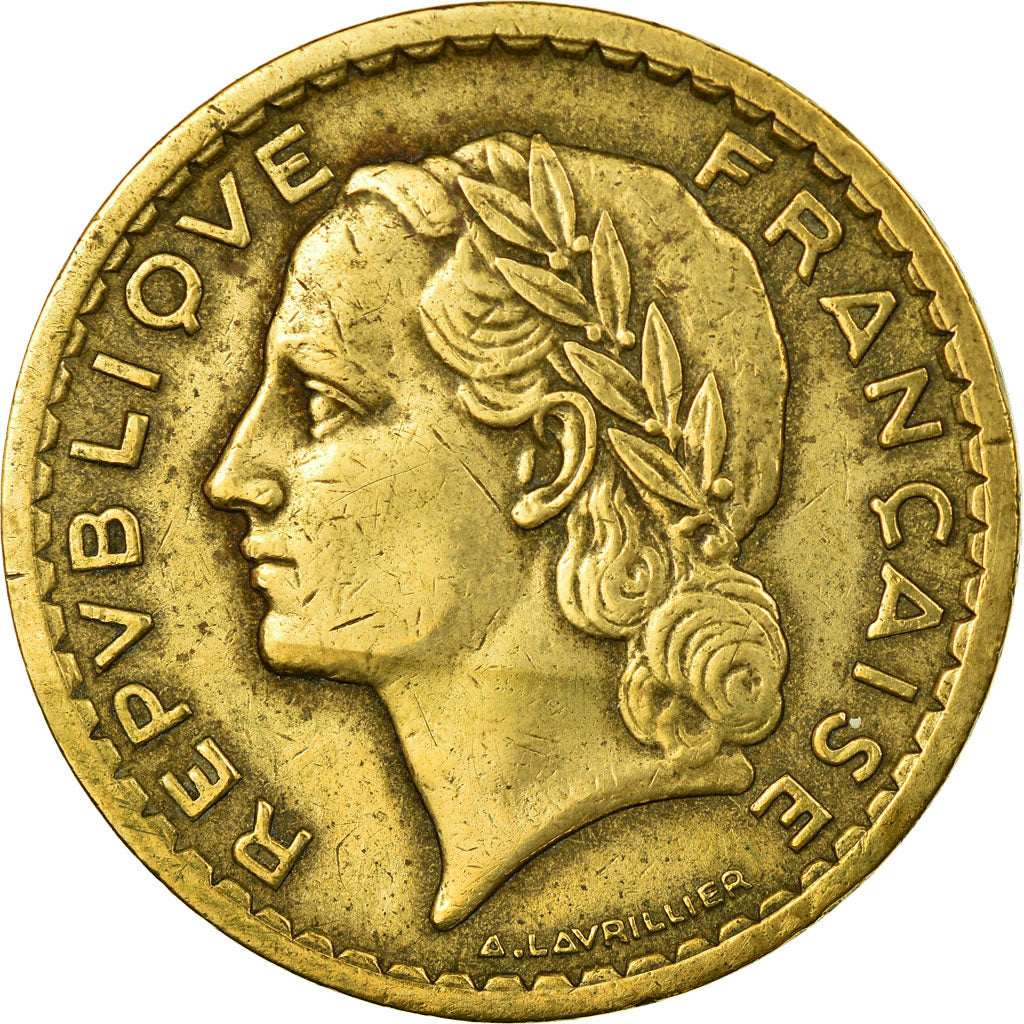 Monnaie, France, Lavrillier, 5 Francs, 1946, TTB, Aluminum-Bronze, Gadoury:761a