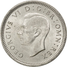 GREAT BRITAIN, 3 Pence, 1937, KM #848, MS(60-62), Silver, 16, 1.42