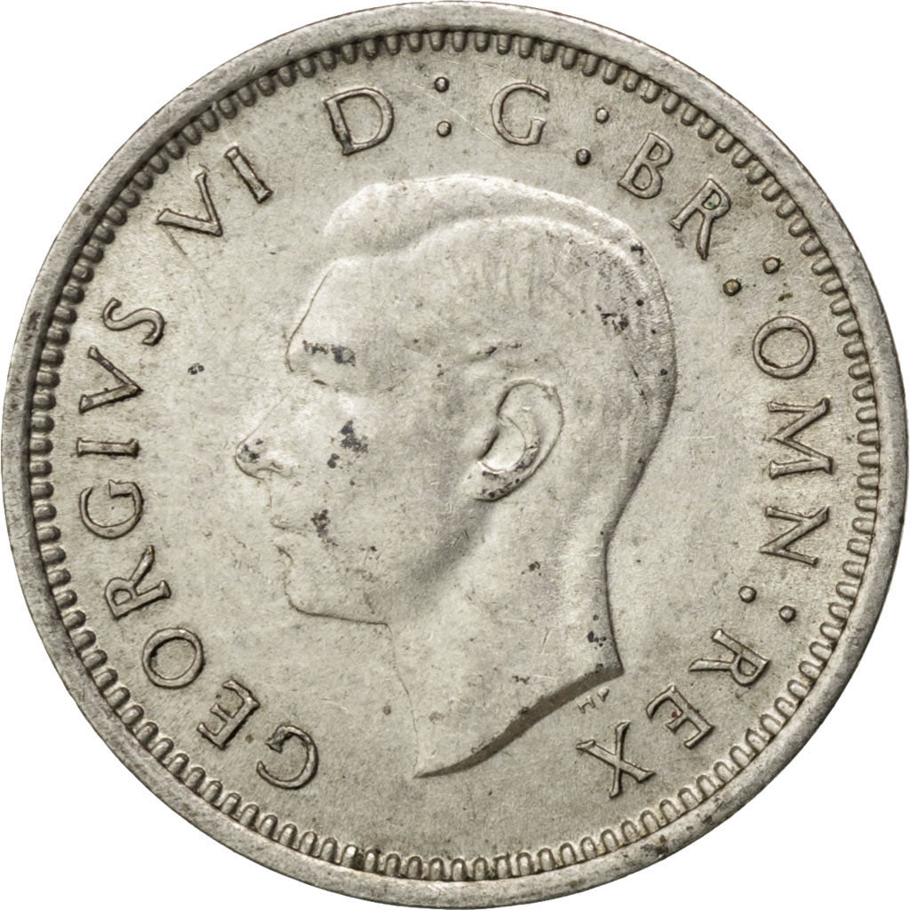 GREAT BRITAIN, 3 Pence, 1938, KM #848, MS(60-62), Silver, 16, 1.40