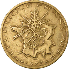 Munten, Frankrijk, Mathieu, 10 Francs, 1977, FR+, Nickel-brass, KM:940