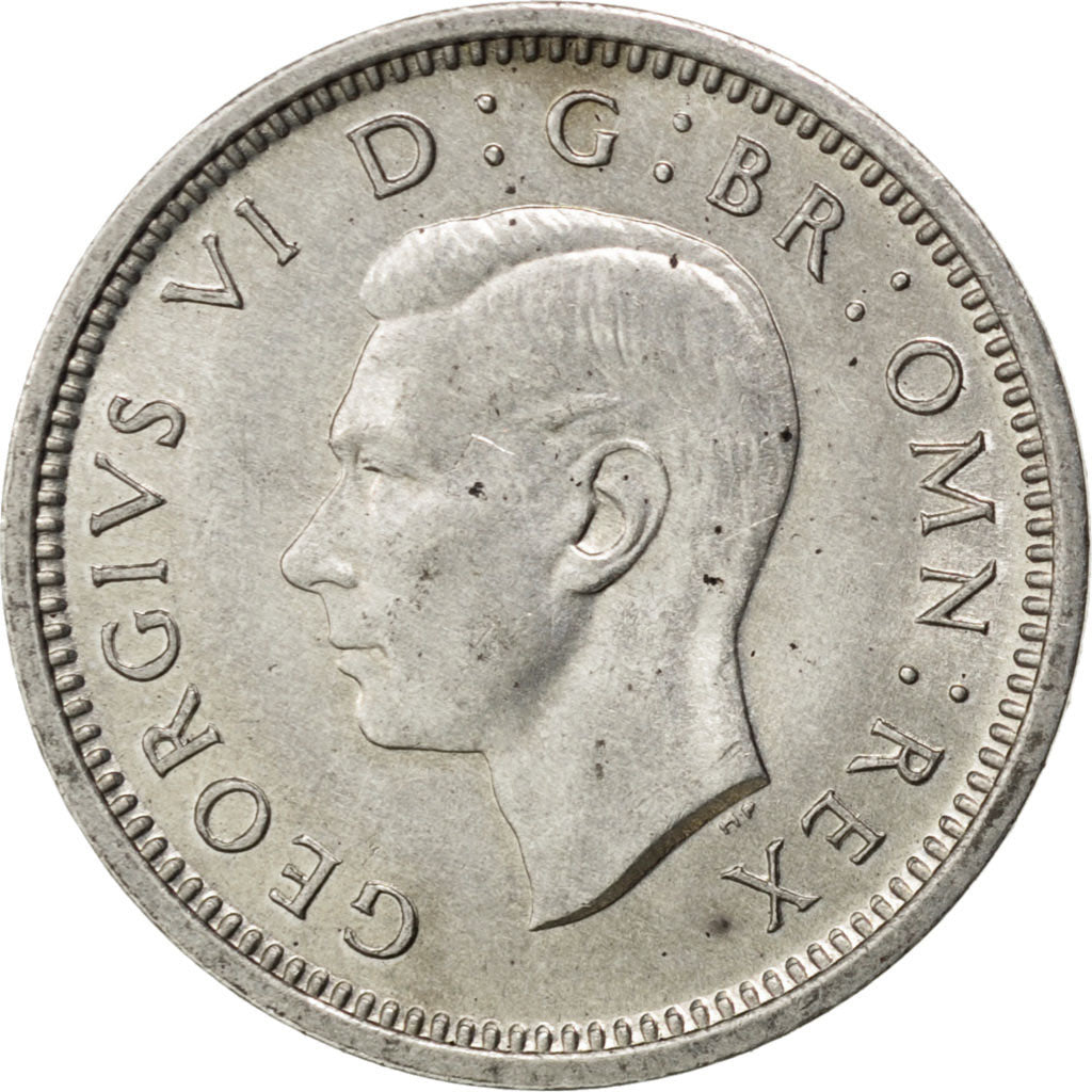 GREAT BRITAIN, 3 Pence, 1938, KM #848, MS(60-62), Silver, 16, 1.41