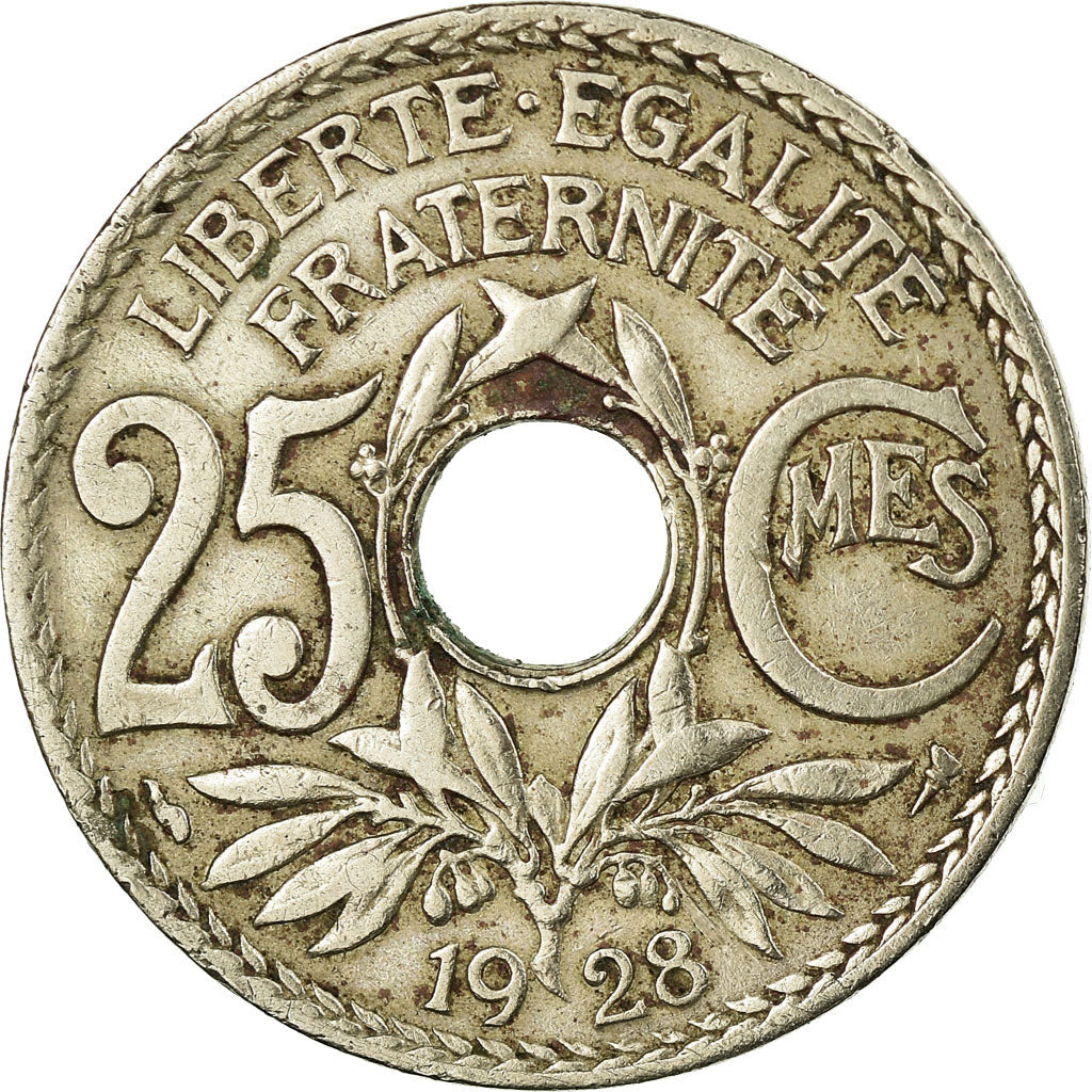 Coin, France, Lindauer, 25 Centimes, 1928, VF(30-35), Copper-nickel, KM:867a