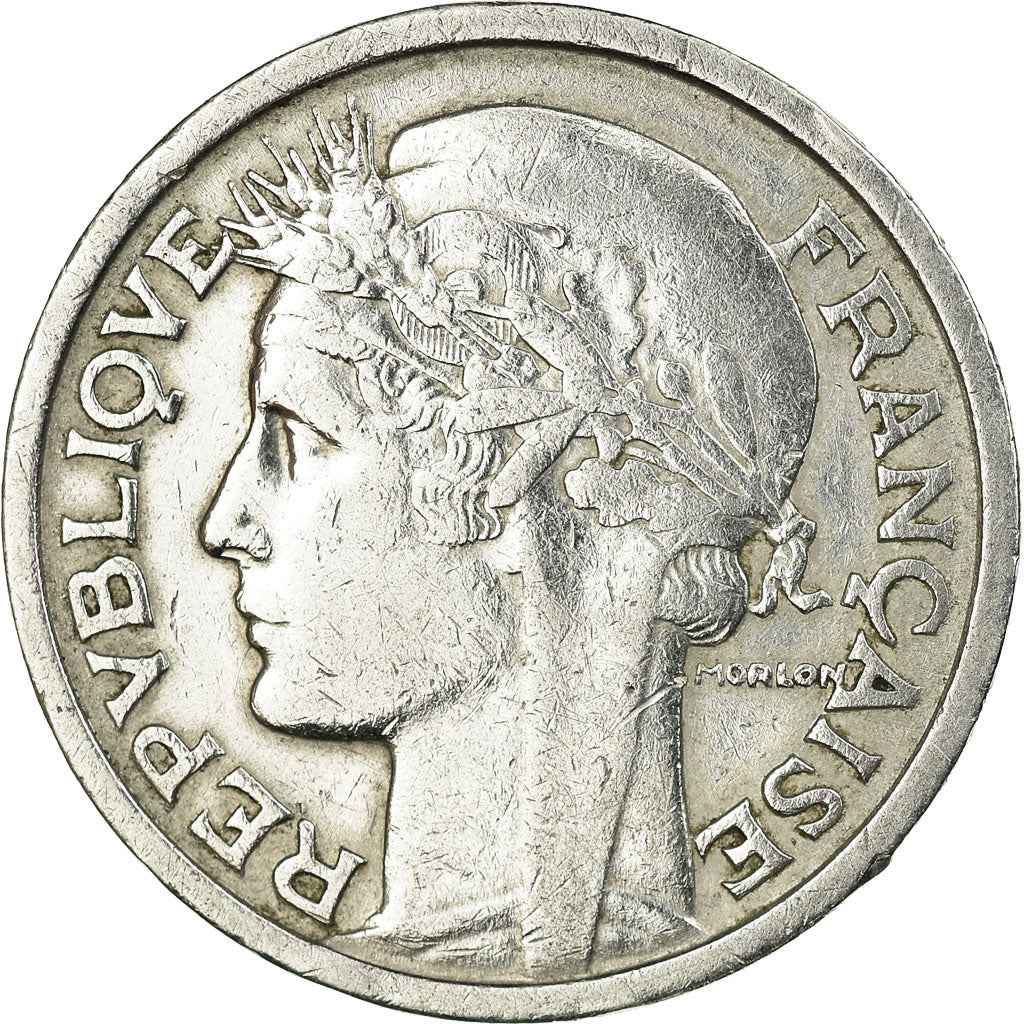 Coin, France, Morlon, 2 Francs, 1947, VF(30-35), Aluminum, KM:886a.1