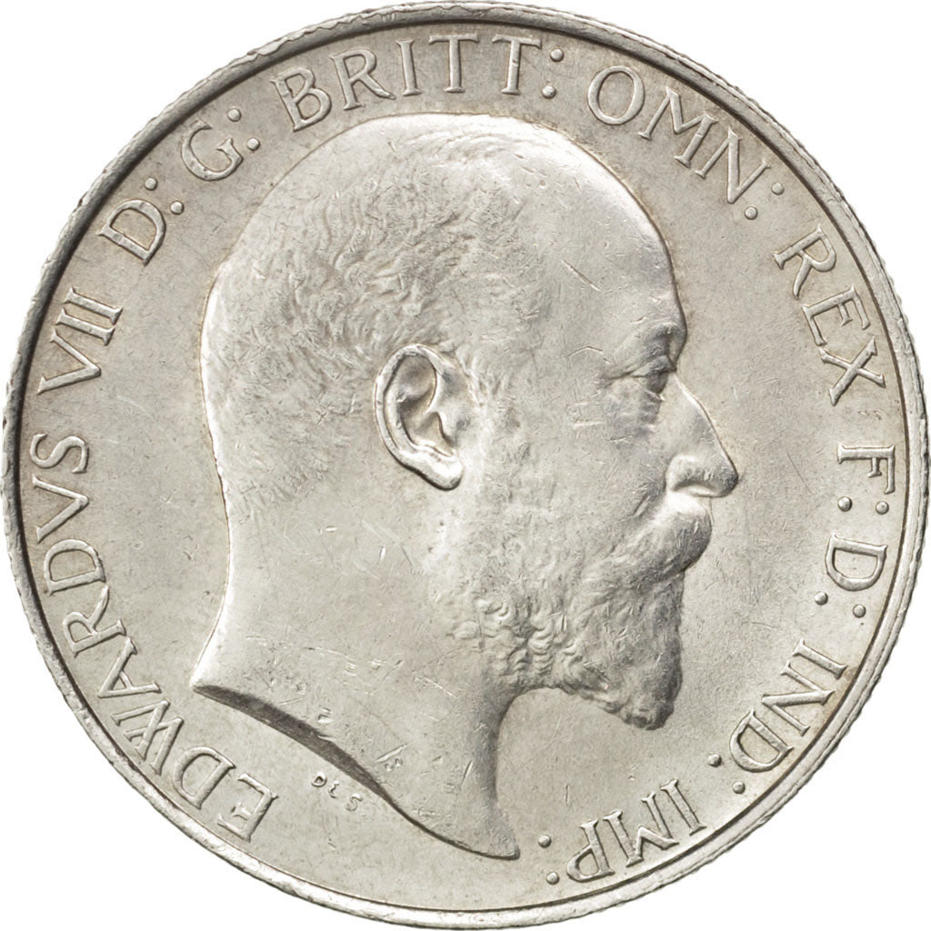GREAT BRITAIN, Florin, Two Shillings, 1904, KM #801, MS(60-62), Silver, 28.3,...