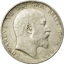Moneta, Wielka Brytania, Edward VII, Shilling, 1910, EF(40-45), Srebro, KM:800