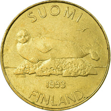 Moneta, Finlandia, 5 Markkaa, 1993, BB, Rame-alluminio-nichel, KM:73
