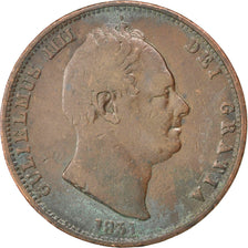 GREAT BRITAIN, 1/2 Penny, 1831, KM #706, VF(30-35), Copper, 28, 8.97