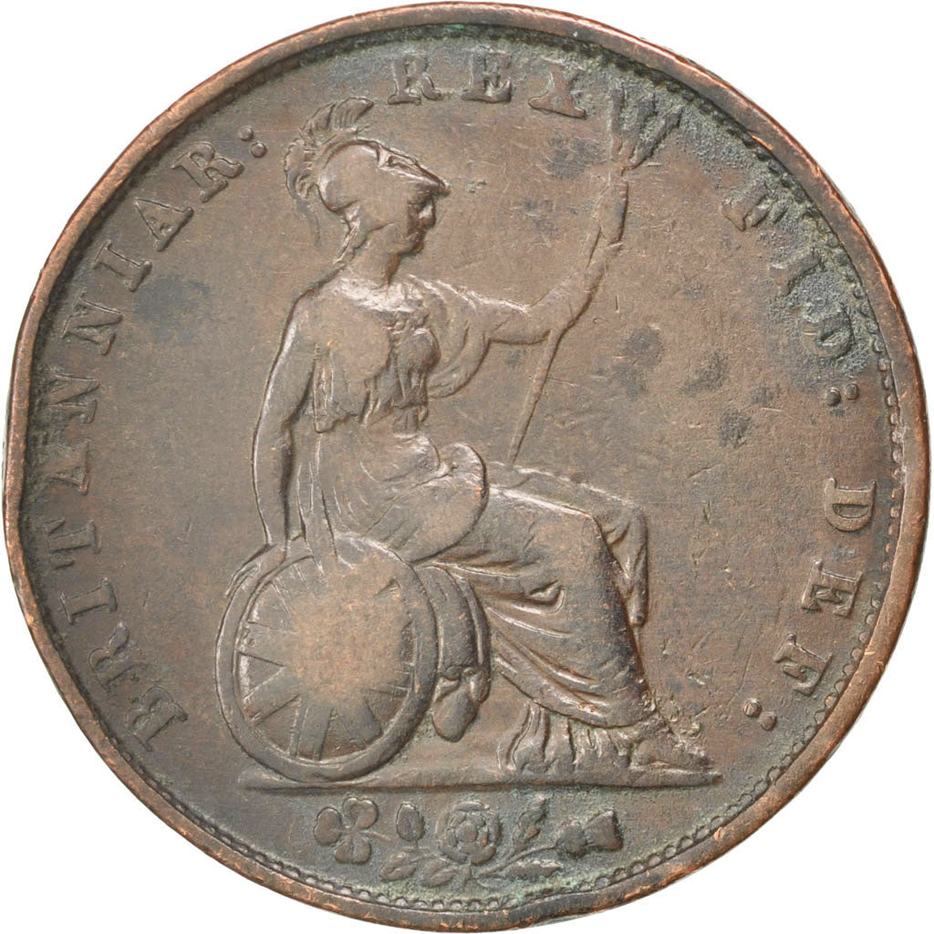 GREAT BRITAIN, 1/2 Penny, 1831, KM #706, VF(30-35), Copper, 28, 8.97