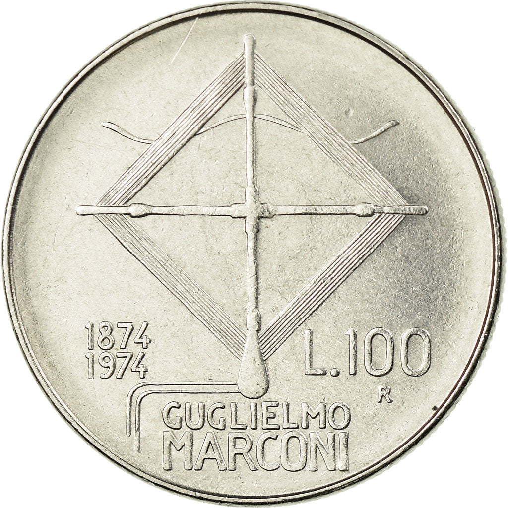 Coin, Italy, 100th Anniversary - Birth of Guglielmo Marconi, Physicist, 100