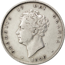 Coin, Great Britain, George IV, Shilling, 1826, EF(40-45), Silver, KM:694