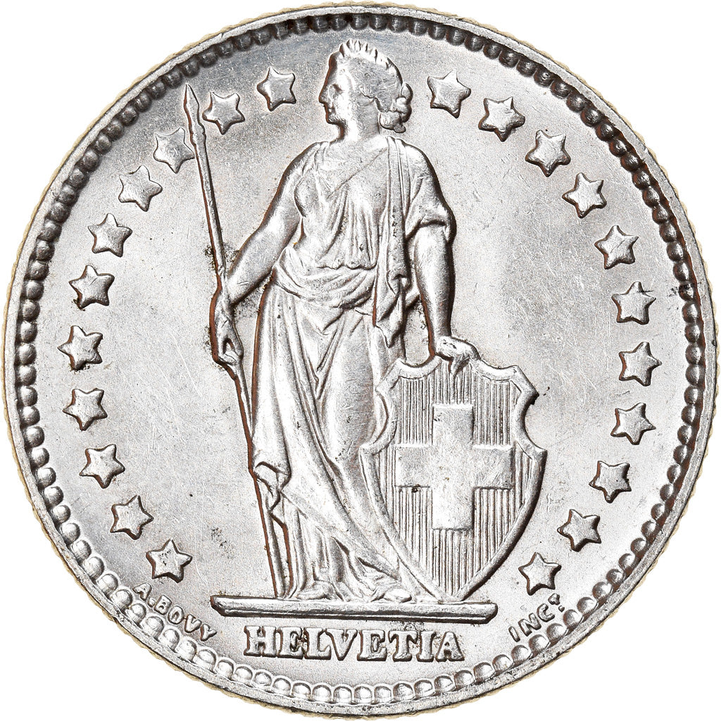 Coin, Switzerland, Franc, 1963, Bern, MS(63), Silver, KM:24