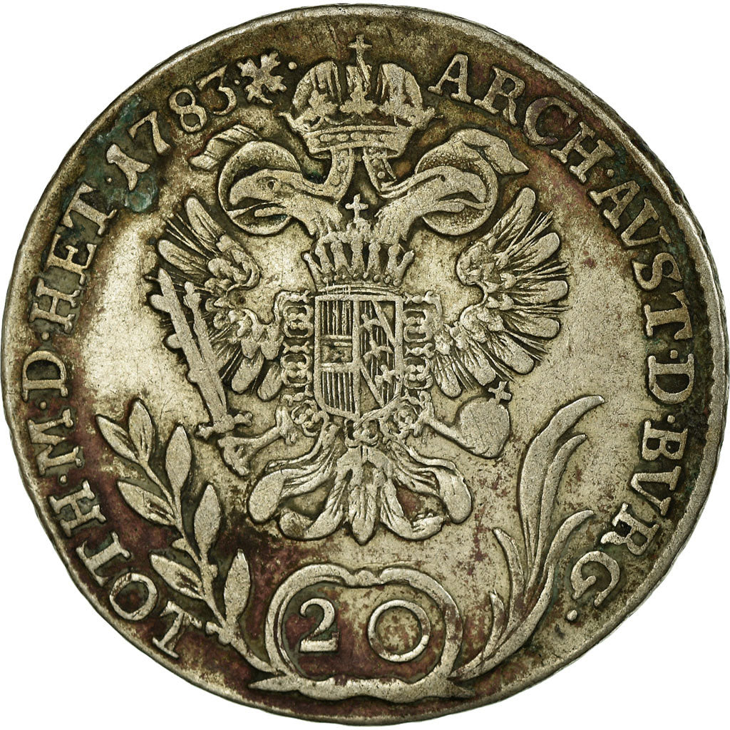 Coin, Austria, Joseph II, 20 Kreuzer, 1783, Kremnica, VF(30-35), Silver, KM:2069