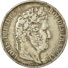Coin, France, Louis-Philippe, 5 Francs, 1848, Paris, EF(40-45), Silver