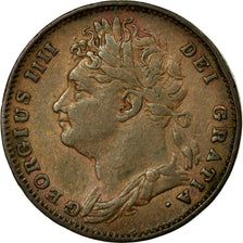 Coin, Great Britain, George IV, Farthing, 1826, AU(50-53), Copper, KM:677