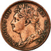 Moneda, Gran Bretaña, George IV, Farthing, 1826, BC+, Cobre, KM:677