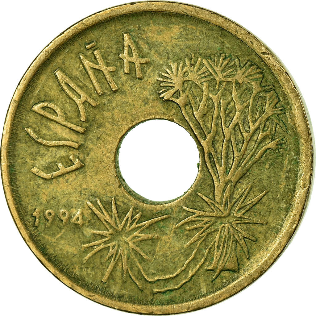 Coin, Spain, Juan Carlos I, Canary Islands, 25 Pesetas, 1994, Madrid, EF(40-45)