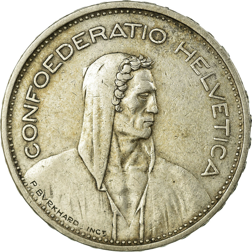 Moneda, Suiza, 5 Francs, 1932, Bern, MBC, Plata, KM:40