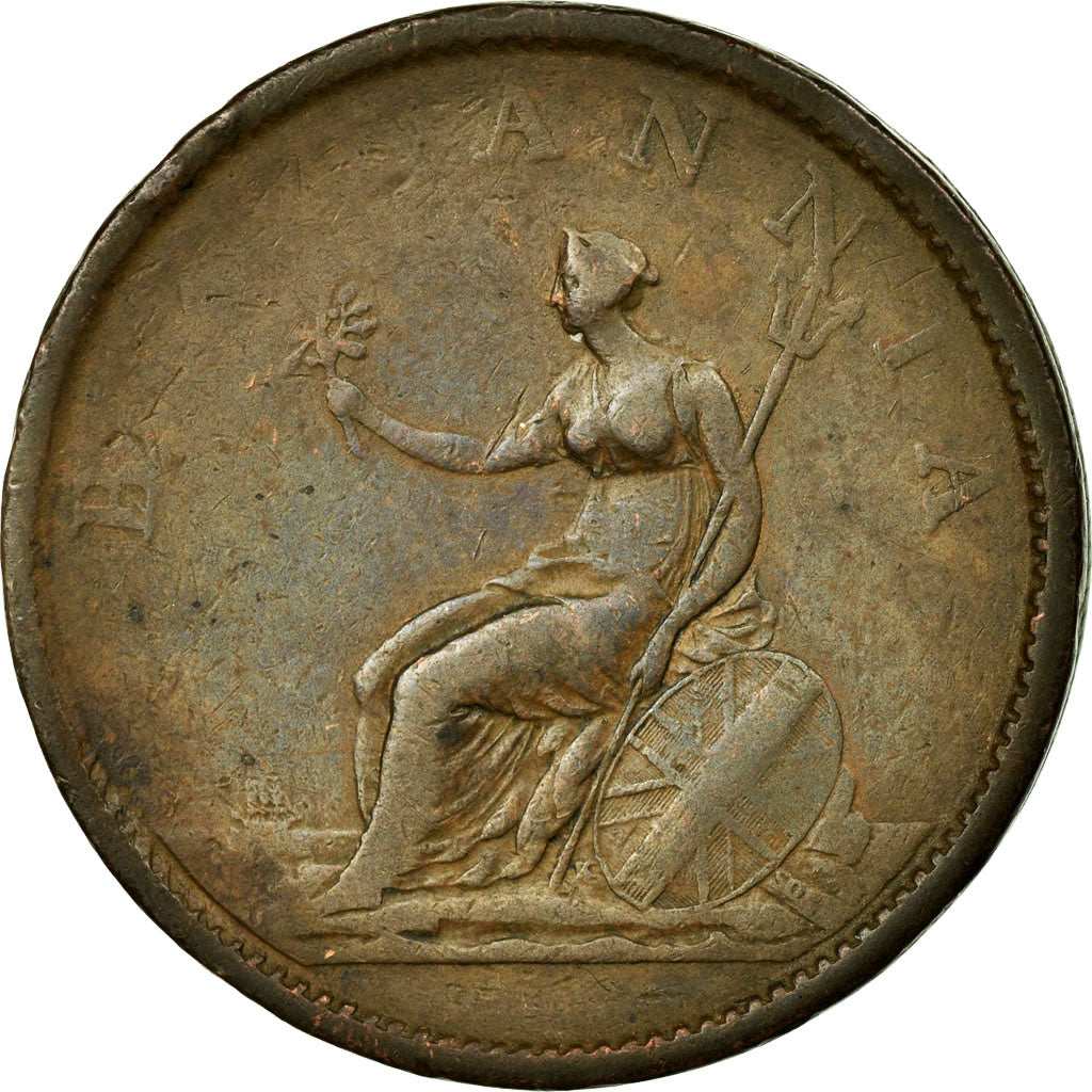 Coin, Great Britain, George III, Penny, 1807, VF(30-35), Copper, KM:663