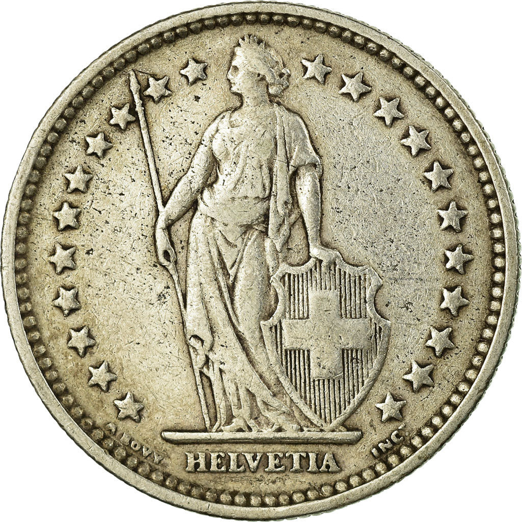 Coin, Switzerland, 2 Francs, 1905, Bern, EF(40-45), Silver, KM:21