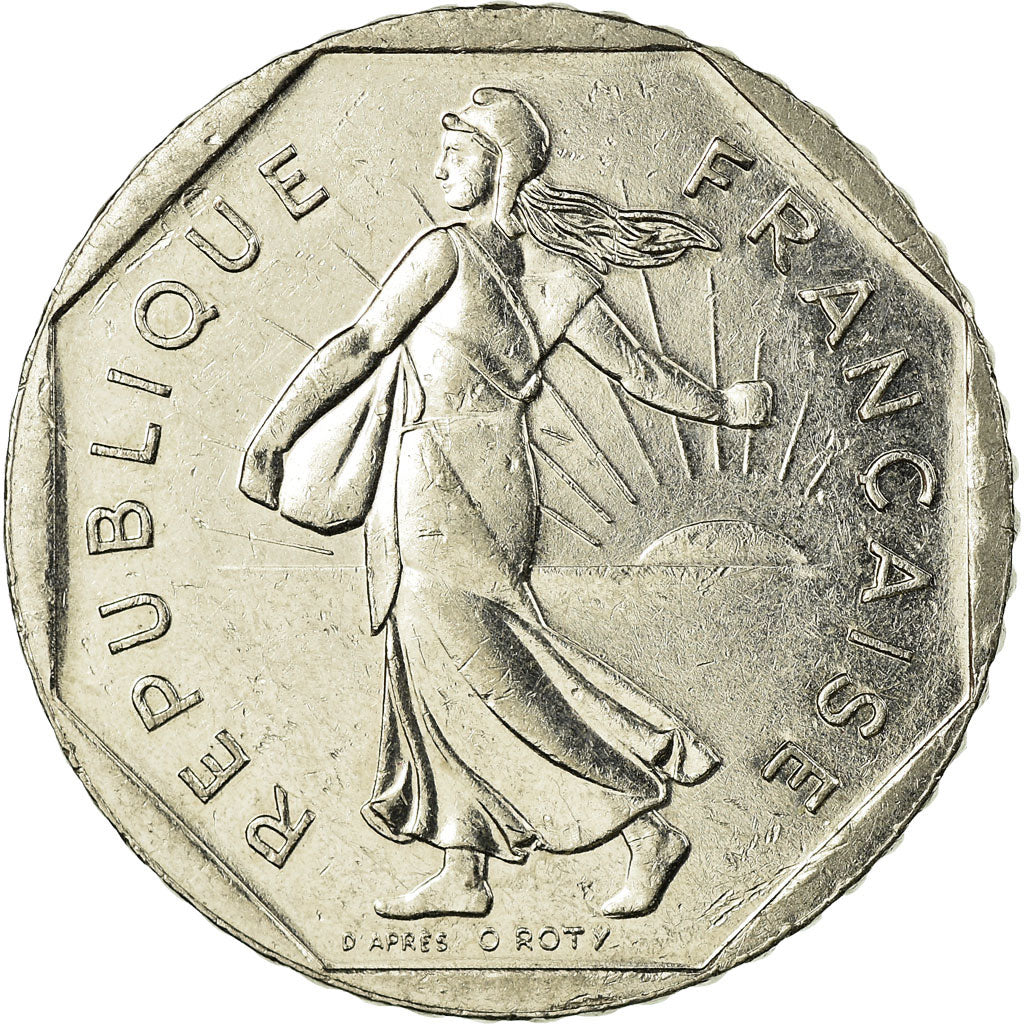 Munten, Frankrijk, Semeuse, 2 Francs, 1998, ZF, Nickel, KM:942.1, Gadoury:547