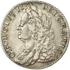 Coin, Great Britain, George II, Shilling, 1758, AU(50-53), Silver, KM:583.3