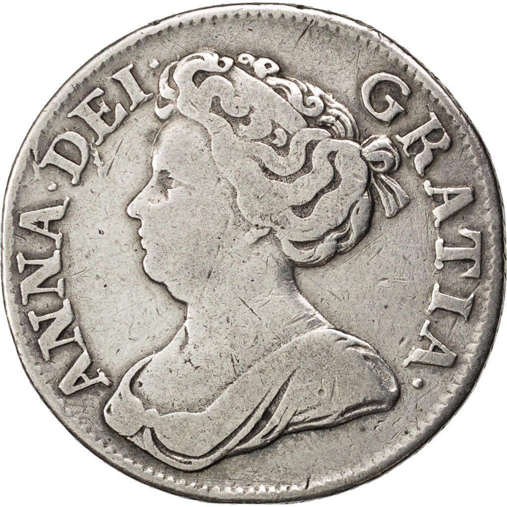 Gran Bretagna, Anne, Shilling, 1711, MB+, Argento, KM:533.2