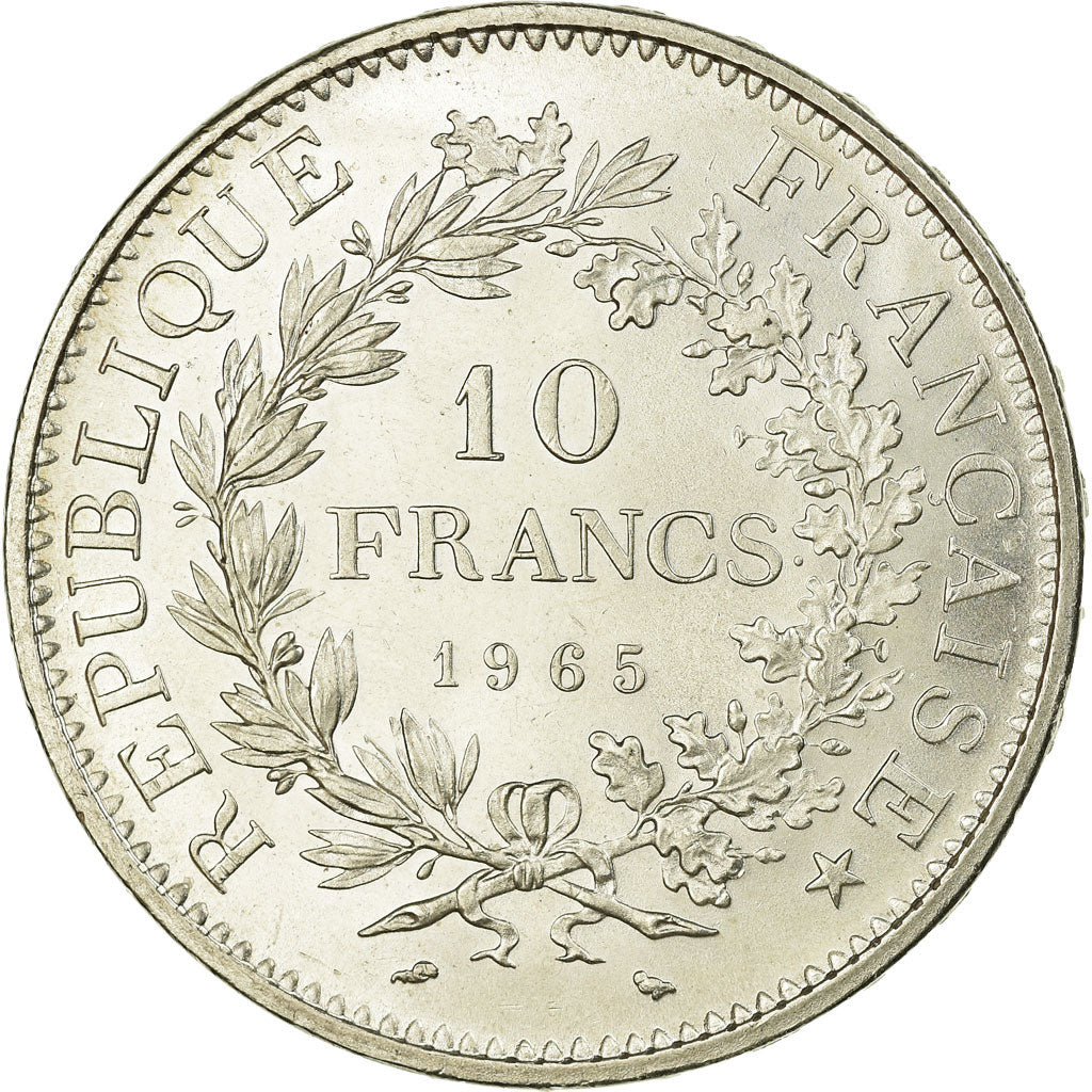 Moneta, Francia, Hercule, 10 Francs, 1965, Paris, SPL-, Argento, KM:932