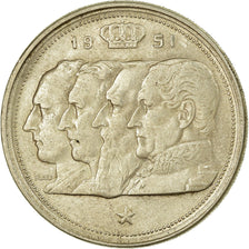 Coin, Belgium, 100 Francs, 100 Frank, 1951, EF(40-45), Silver, KM:139.1
