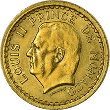 Münze, Monaco, Louis II, Franc, Undated (1943), SS+, Bronze-Aluminium, KM:New
