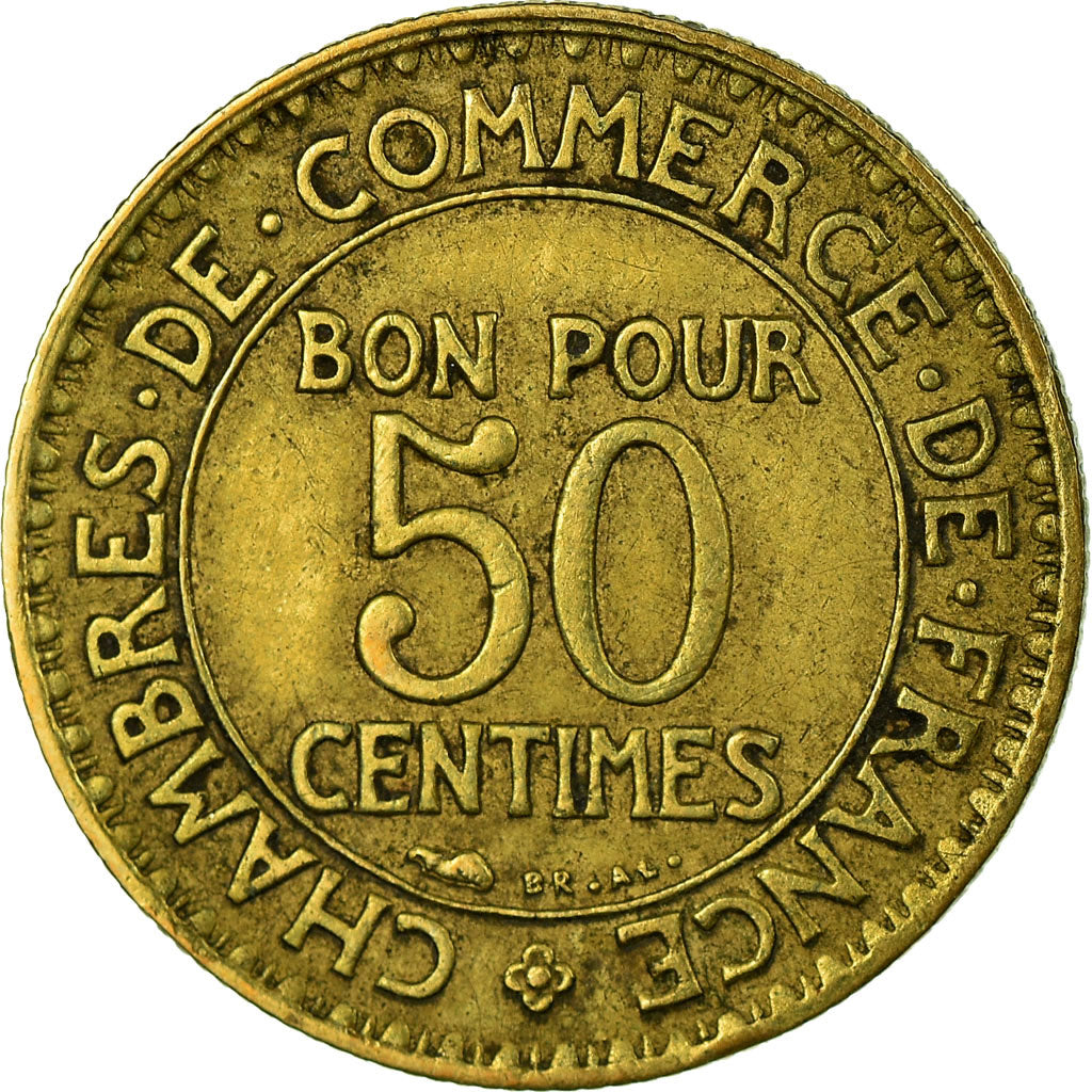 Coin, France, Chambre de commerce, 50 Centimes, 1925, EF(40-45)
