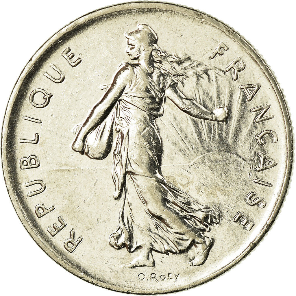 Moneta, Francia, Semeuse, 5 Francs, 1994, Paris, BB+, Nichel placcato
