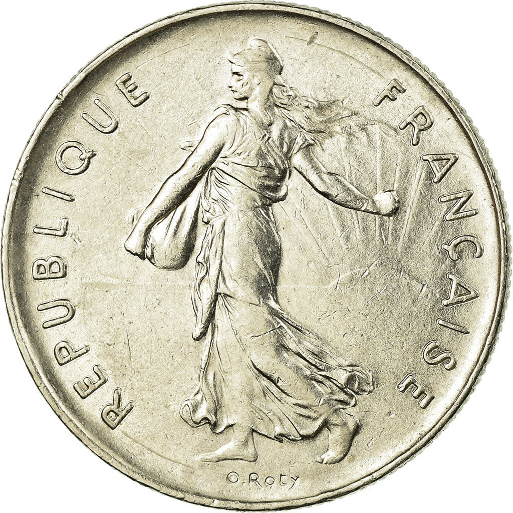 Coin, France, Semeuse, 5 Francs, 1977, Paris, EF(40-45), Nickel Clad