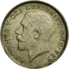 Coin, Great Britain, George V, 6 Pence, 1921, AU(50-53), Silver, KM:815a.1