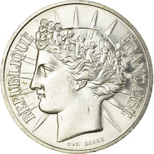 Coin, France, Fraternité, 100 Francs, 1988, EF(40-45), Silver, KM:966