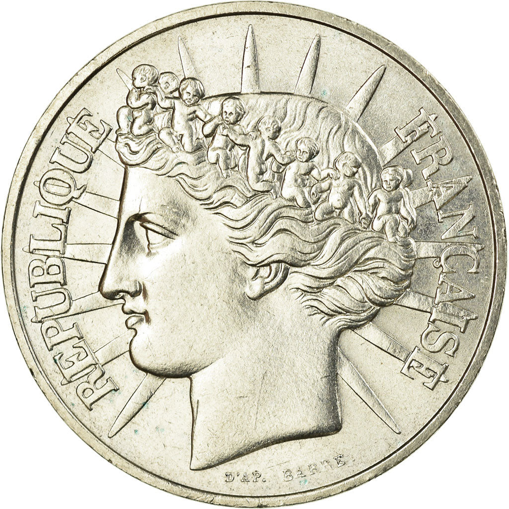 Coin, France, Fraternité, 100 Francs, 1988, EF(40-45), Silver, KM:966