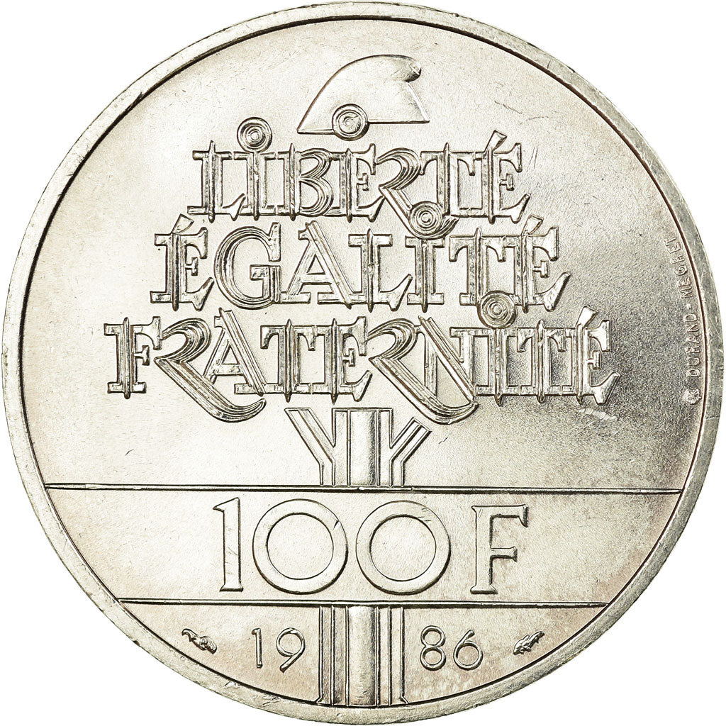 Monnaie, France, Statue de la Liberté, 100 Francs, 1986, SUP, Argent