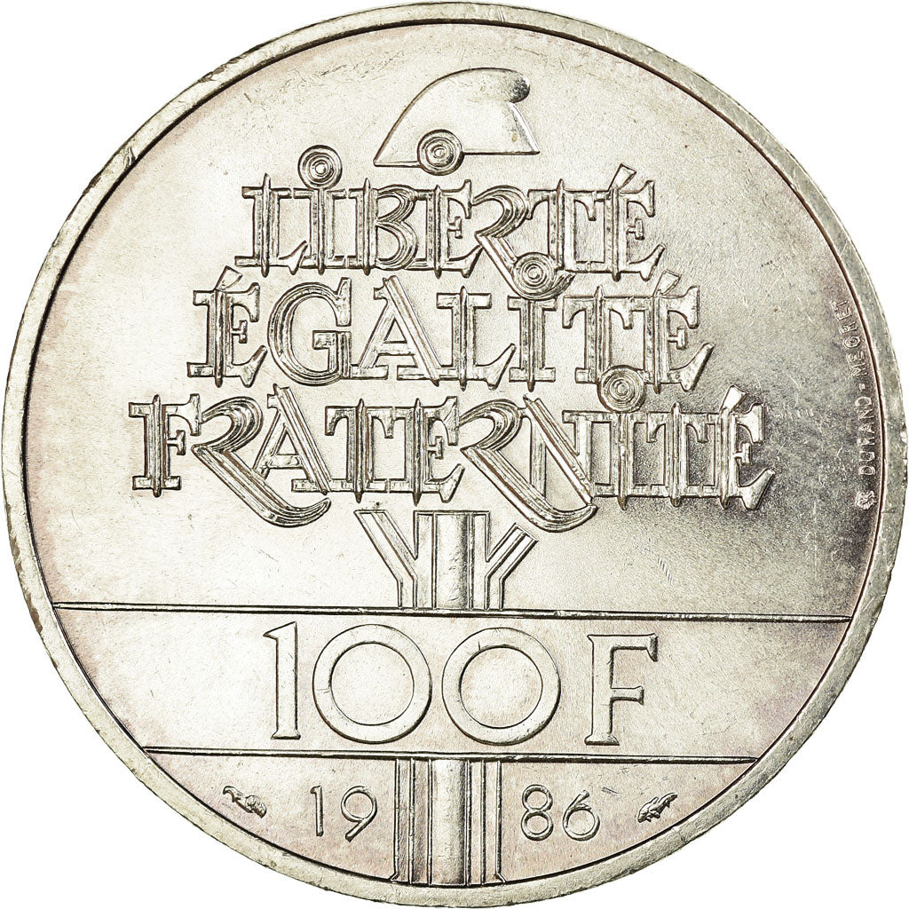 Monnaie, France, Statue de la Liberté, 100 Francs, 1986, SUP, Argent