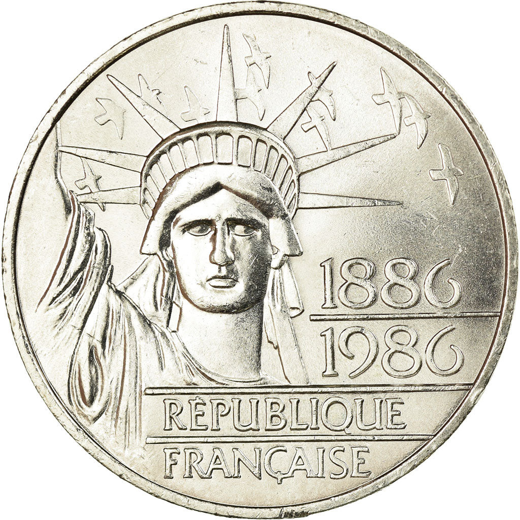 Monnaie, France, Statue de la Liberté, 100 Francs, 1986, SUP, Argent