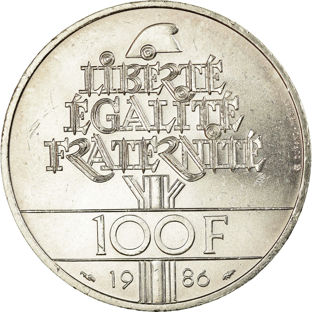 Monnaie, France, Statue de la Liberté, 100 Francs, 1986, SUP, Argent