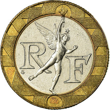 Munten, Frankrijk, Génie, 10 Francs, 1992, ZF, Bi-Metallic, KM:964.1