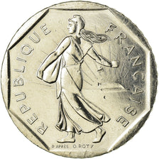 Munten, Frankrijk, Semeuse, 2 Francs, 1990, PR, Nickel, KM:942.1, Gadoury:547
