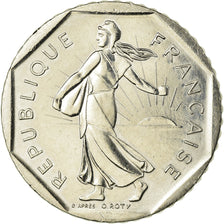 Moeda, França, Semeuse, 2 Francs, 1989, AU(55-58), Níquel, KM:942.1