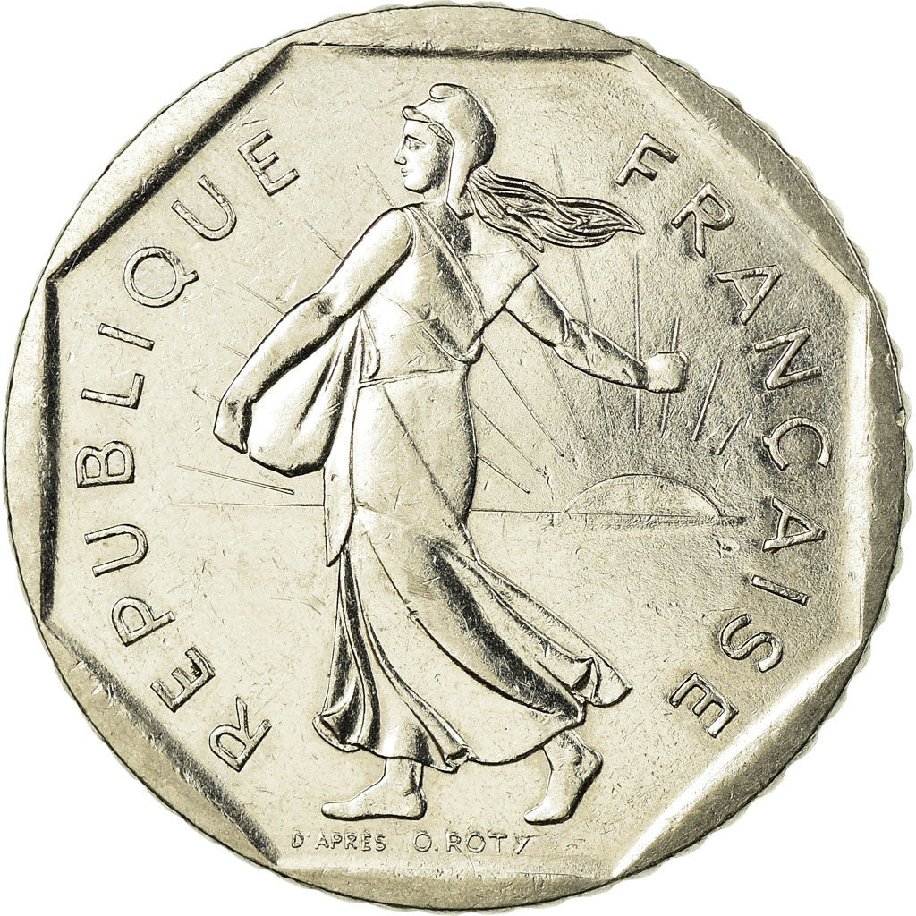 Munten, Frankrijk, Semeuse, 2 Francs, 1982, ZF, Nickel, KM:942.1, Gadoury:547